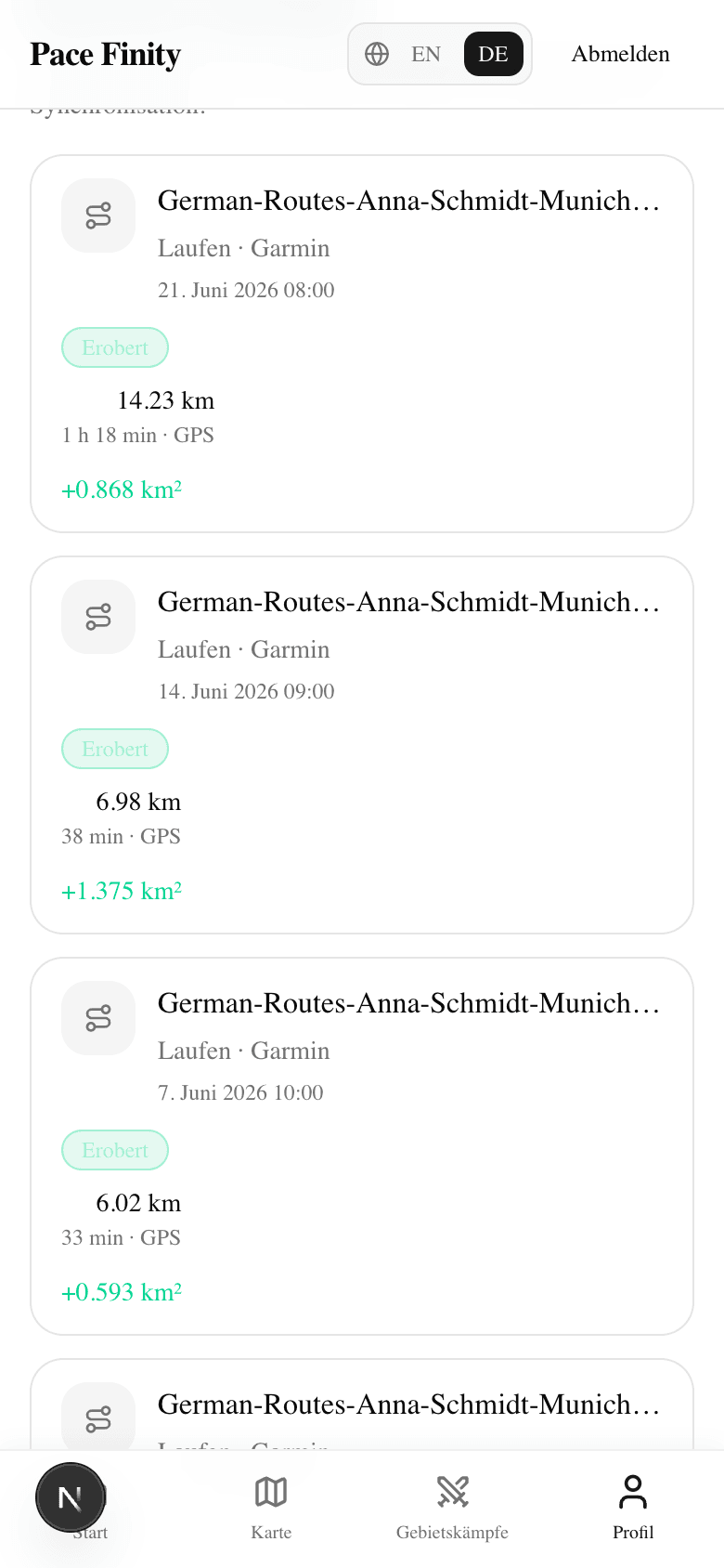 Laufverlauf